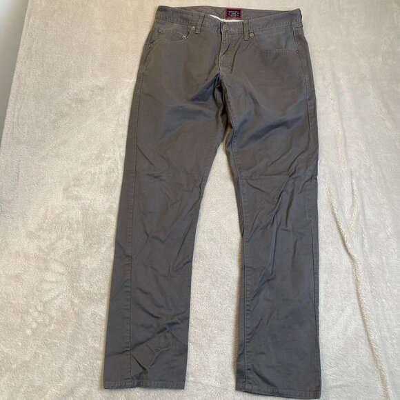 Untuckit Men's Pants 30x28 Measured Gray 98% Pima Cotton 2% Spandex Straight Fit - Picture 13 of 14